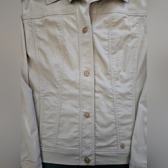 NWOT - Designer Gianfranco Ferre Forma Tan Boxy Unlined Jacket - Size 18 - Picture 3 of 9